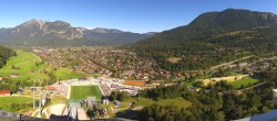 Archived image Webcam Garmisch-Partenkirchen - Great Olympic Hill of the ski stadium 09:00