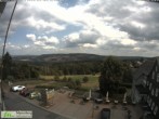 Archived image Webcam View from the top of the town hall in Masserberg towards the Thuringian Forest 13:00