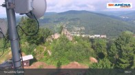 Archiv Foto Webcam Blick vom Gipfel des Tanvaldský Špičák ins Tal 08:00