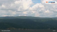Archiv Foto Webcam Blick vom Gipfel des Tanvaldský Špičák ins Tal 12:00