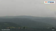 Archiv Foto Webcam Blick vom Gipfel des Tanvaldský Špičák ins Tal 18:00