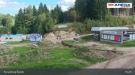 Archiv Foto Webcam Blick vom Gipfel des Tanvaldský Špičák ins Tal 14:00