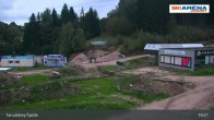 Archiv Foto Webcam Blick vom Gipfel des Tanvaldský Špičák ins Tal 18:00