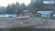 Archiv Foto Webcam Blick vom Gipfel des Tanvaldský Špičák ins Tal 06:00
