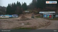 Archiv Foto Webcam Blick vom Gipfel des Tanvaldský Špičák ins Tal 18:00