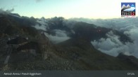 Archiv Foto Webcam Aletsch Arena: Bergstation Fiescheralp-Eggishorn 06:00