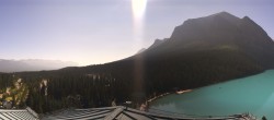 Archiv Foto Webcam Lake Louise: The Fairmont Chateau 10:00