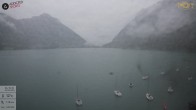 Archiv Foto Webcam Pertisau: Blick vom Hotel Post auf den Achensee 09:00