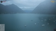 Archiv Foto Webcam Pertisau: Blick vom Hotel Post auf den Achensee 19:00