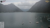 Archiv Foto Webcam Pertisau: Blick vom Hotel Post auf den Achensee 17:00