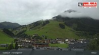 Archiv Foto Webcam Hinterglemm: Ort und Talstation Seilbahn 08:00