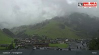 Archiv Foto Webcam Hinterglemm: Ort und Talstation Seilbahn 14:00