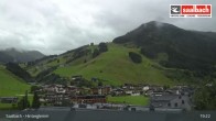 Archiv Foto Webcam Hinterglemm: Ort und Talstation Seilbahn 18:00