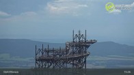 Archiv Foto Webcam Dolní Morava: Sneznik Bergstation und Hängebrücke 14:00