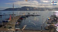 Archived image Webcam Union Yacht Club at Attersee 08:00