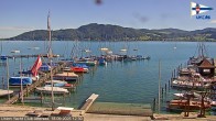 Archived image Webcam Union Yacht Club at Attersee 11:00