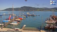 Archived image Webcam Union Yacht Club at Attersee 13:00