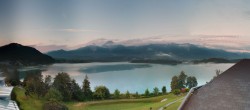 Archived image Webcam Faaker See lake, direction south 03:00