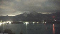 Archived image Webcam Faaker See lake, Mittagskogel 01:00