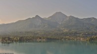 Archived image Webcam Faaker See lake, Mittagskogel 07:00