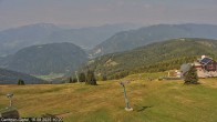 Archiv Foto Webcam Gerlitzen Gipfel: Blick Alpengasthof 09:00