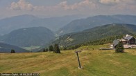 Archiv Foto Webcam Gerlitzen Gipfel: Blick Alpengasthof 11:00