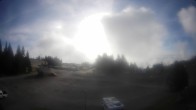 Archived image Webcam Parking lot, skiresort Hochrindl 08:00