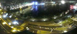 Archiv Foto Webcam Linz: Blick auf Donau und Nibelungenbrücke 17:00