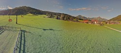 Archived image Webcam Panorama valley station, skiresort Pillersee 08:00