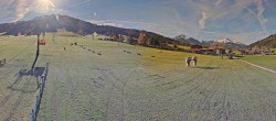 Archived image Webcam Panorama valley station, skiresort Pillersee 09:00