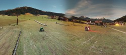 Archived image Webcam Panorama valley station, skiresort Pillersee 23:00