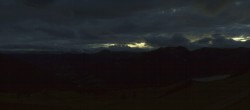 Archived image Webcam Reinswald: Top station Pichlberg 21:00