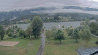 Archiv Foto Webcam Pressegger See: Schluga Strandbad 17:00