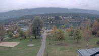 Archiv Foto Webcam Pressegger See: Schluga Strandbad 11:00