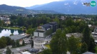 Archiv Foto Webcam Bled: Blick auf See und Burg 05:00
