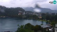 Archiv Foto Webcam Bled: Blick auf See und Burg 15:00