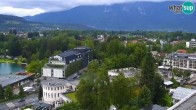 Archiv Foto Webcam Bled: Blick auf See und Burg 17:00