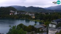 Archiv Foto Webcam Bled: Blick auf See und Burg 07:00