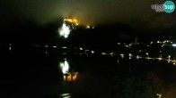 Archiv Foto Webcam Bled: Blick auf See und Burg 03:00