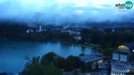 Archiv Foto Webcam Bled: Blick auf See und Burg 05:00