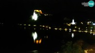 Archiv Foto Webcam Bled: Blick auf See und Burg 03:00