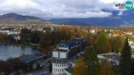 Archiv Foto Webcam Bled: Blick auf See und Burg 11:00