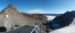Archiv Foto Webcam Sölden Rettenbachgletscher: Weltcupstrecke an der Schwarze Schneid Bahn 08:00