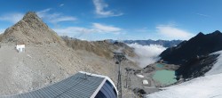 Archiv Foto Webcam Sölden Rettenbachgletscher: Weltcupstrecke an der Schwarze Schneid Bahn 09:00