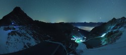 Archived image Webcam Schwarze Schneid Gondola Rettenbach Glacier 23:00