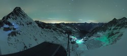 Archiv Foto Webcam Sölden Rettenbachgletscher: Weltcupstrecke an der Schwarze Schneid Bahn 01:00