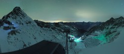 Archiv Foto Webcam Sölden Rettenbachgletscher: Weltcupstrecke an der Schwarze Schneid Bahn 03:00