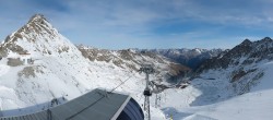 Archiv Foto Webcam Sölden Rettenbachgletscher: Weltcupstrecke an der Schwarze Schneid Bahn 09:00