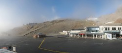 Archiv Foto Webcam Sölden: Tiefenbachgletscher Talstation und Parkplatz 07:00