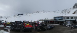 Archiv Foto Webcam Sölden: Tiefenbachgletscher Talstation und Parkplatz 07:00